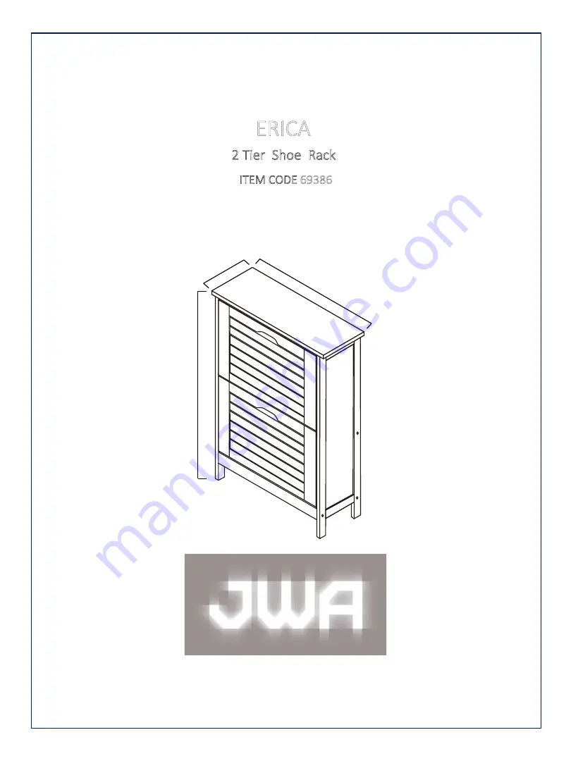 JWA ERICA 69386 Assembly Instruction Manual Download Page 1