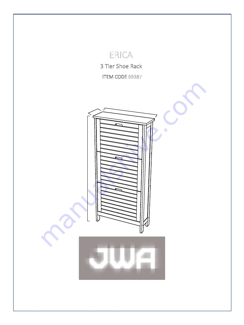 JWA ERICA 69387 Assembly Instruction Manual Download Page 1