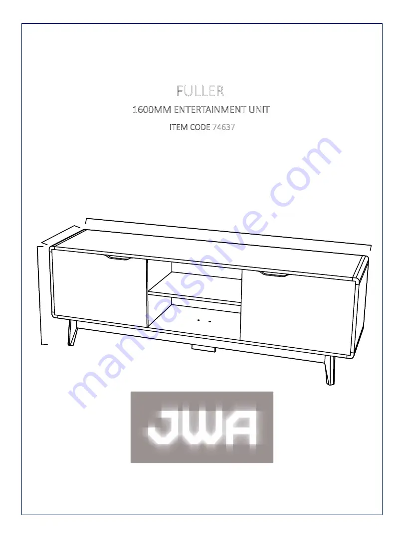 JWA FULLER 74637 Скачать руководство пользователя страница 1