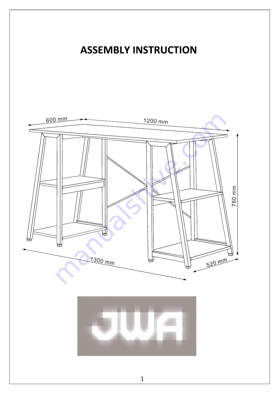 JWA GAINES 75133 Скачать руководство пользователя страница 1