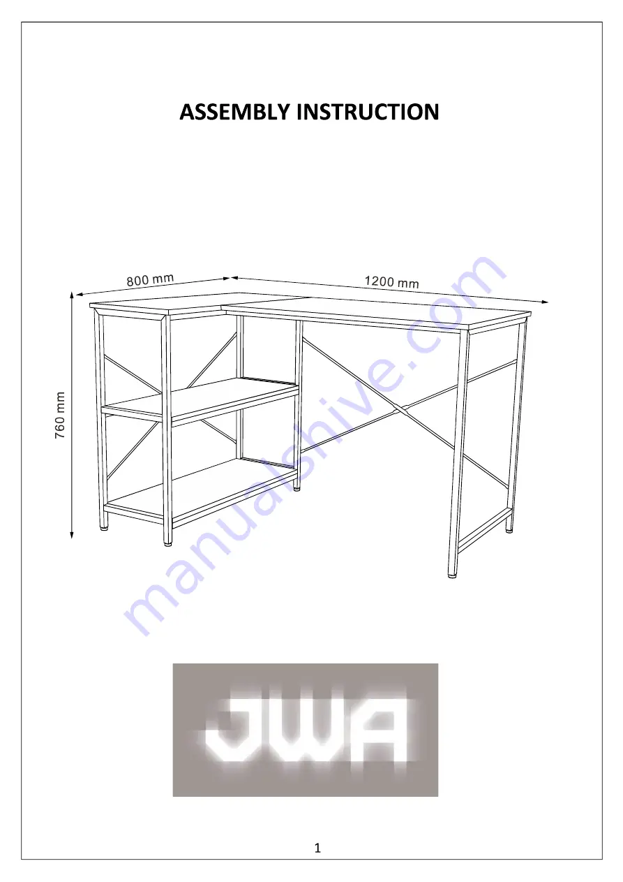 JWA GARRISON 75134 Скачать руководство пользователя страница 1