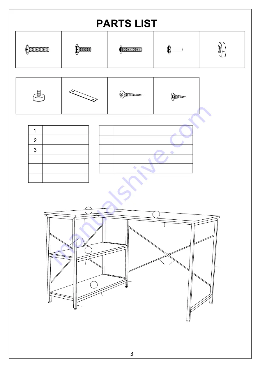 JWA GARRISON 75134 Assembly Instruction Manual Download Page 3