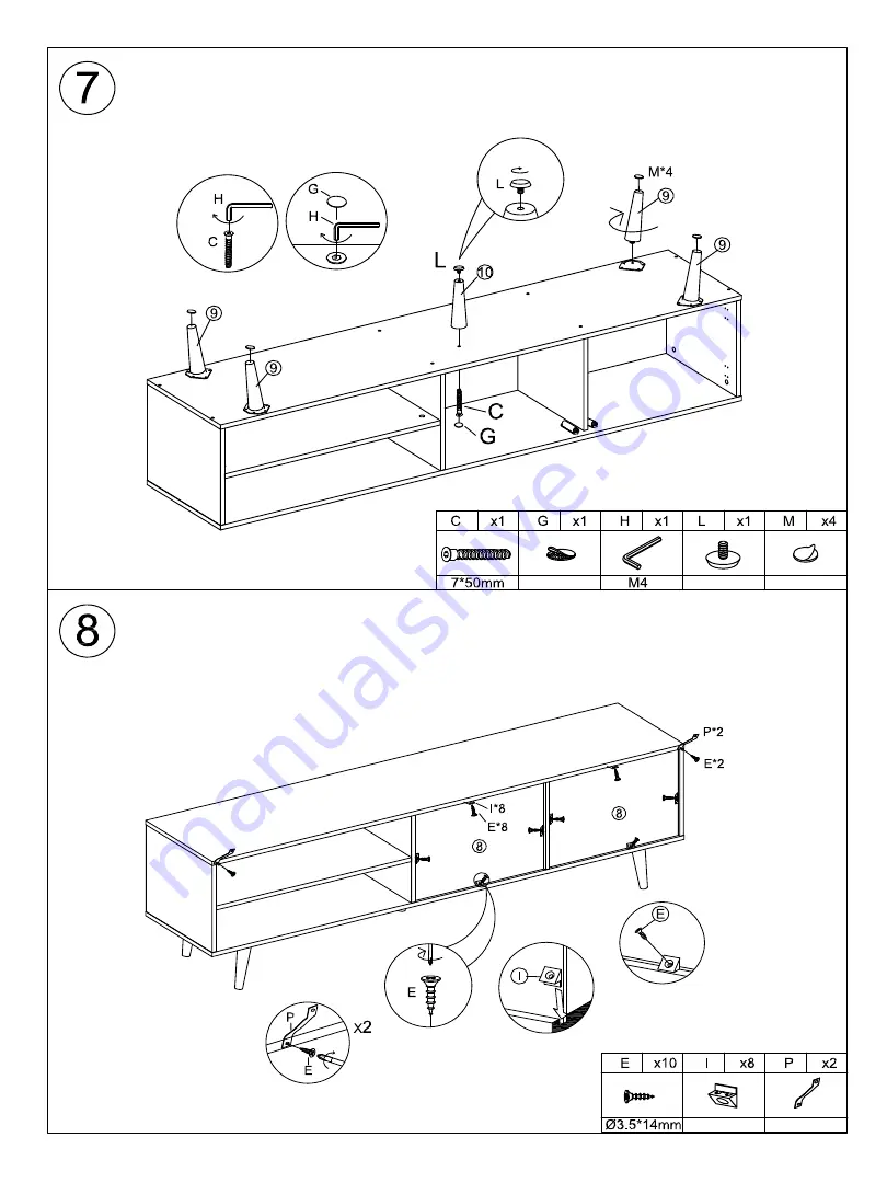 JWA HEDWIG 73674 Assembly Instruction Manual Download Page 8