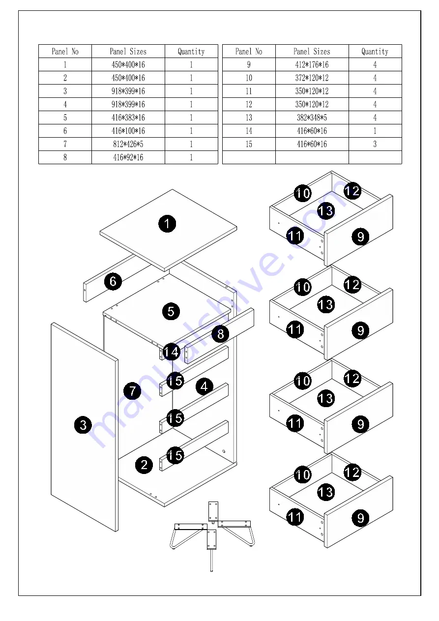 JWA JARVIS 74673 Assembly Instruction Manual Download Page 5