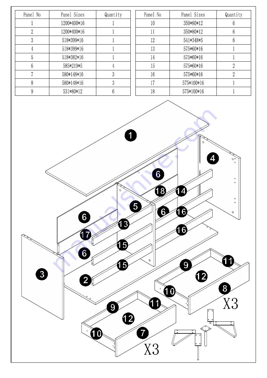 JWA JARVIS 74674 Assembly Instruction Manual Download Page 5