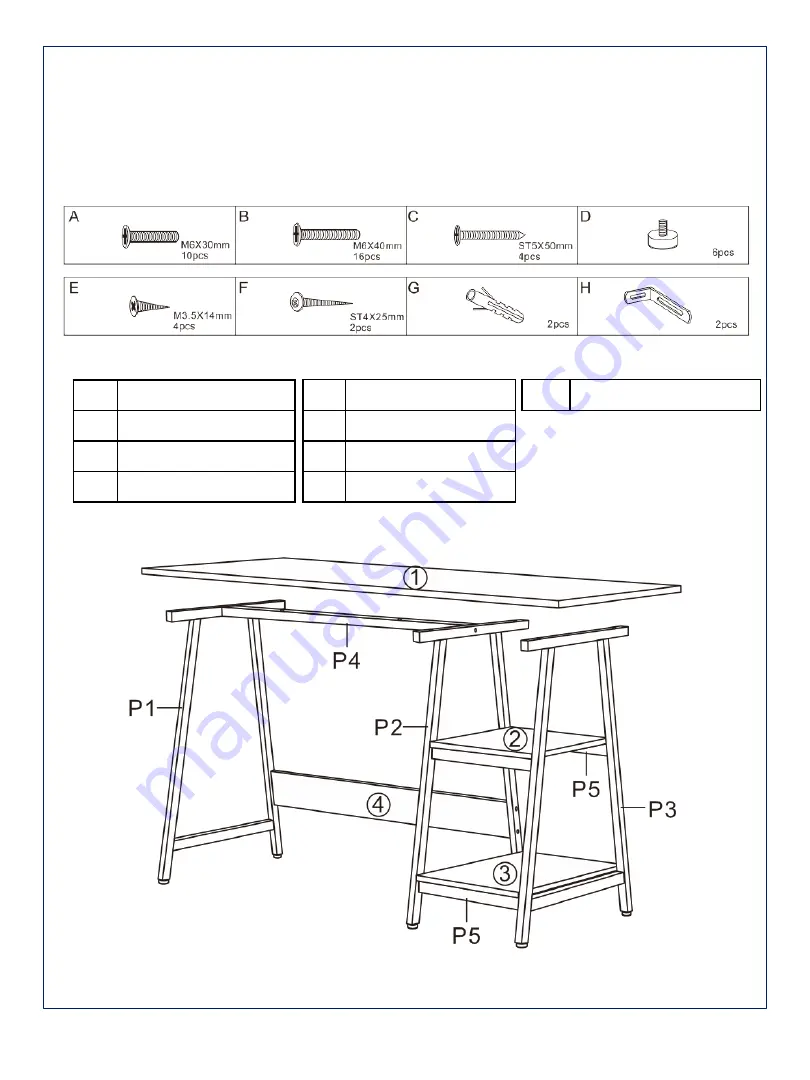 JWA LUGO 68438 Assembly Instruction Manual Download Page 3