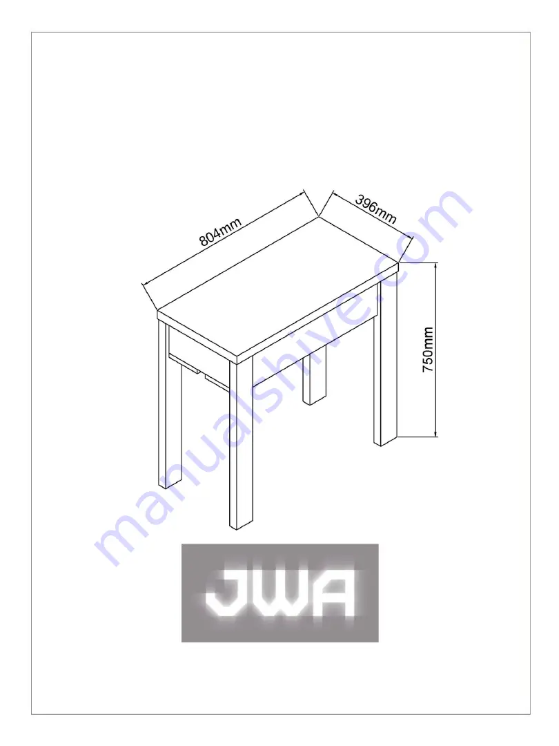 JWA Marcellus 70901 Assembly Instruction Manual Download Page 1