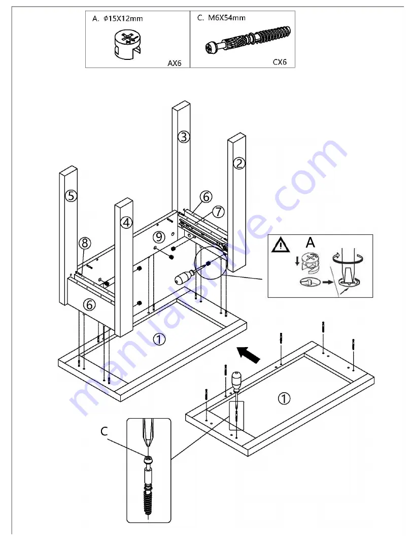 JWA Marcellus 70901 Assembly Instruction Manual Download Page 10