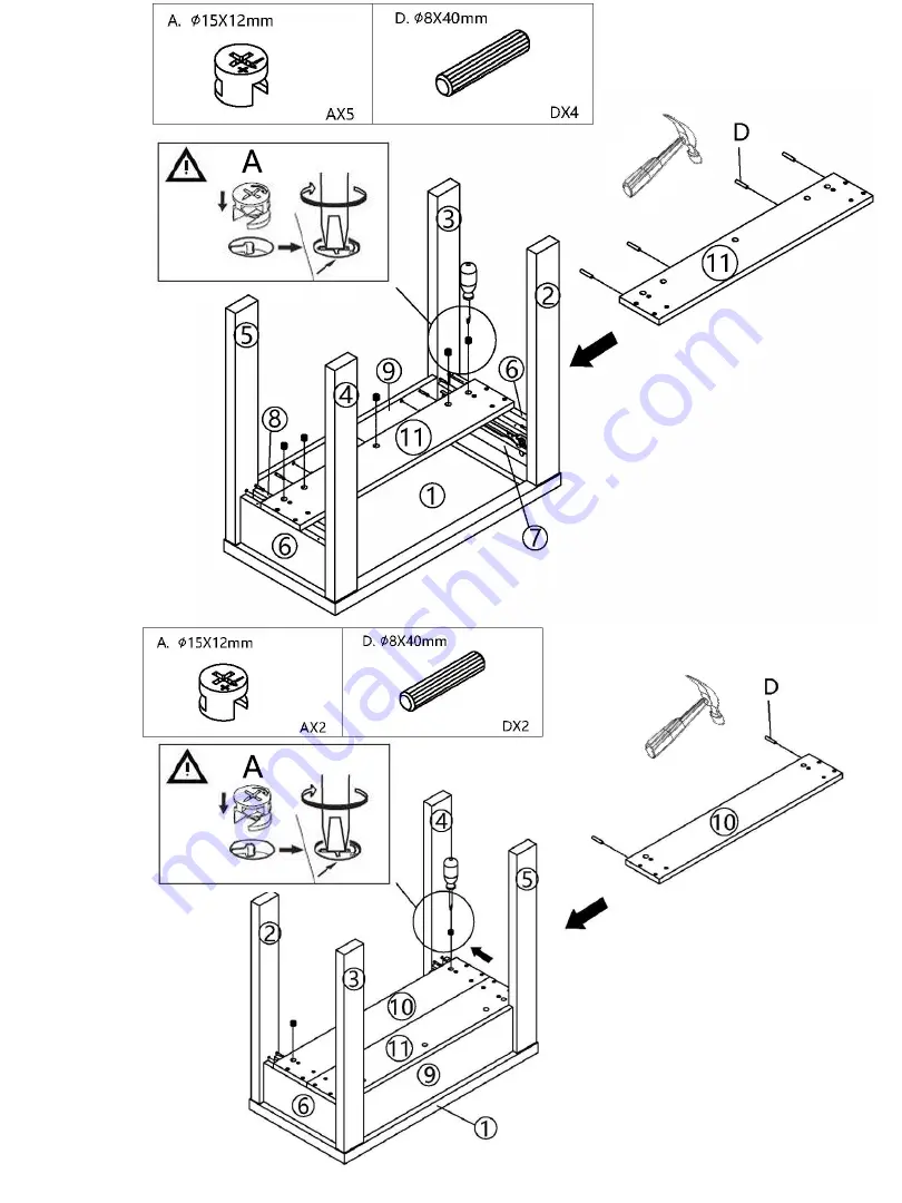 JWA Marcellus 70901 Assembly Instruction Manual Download Page 11