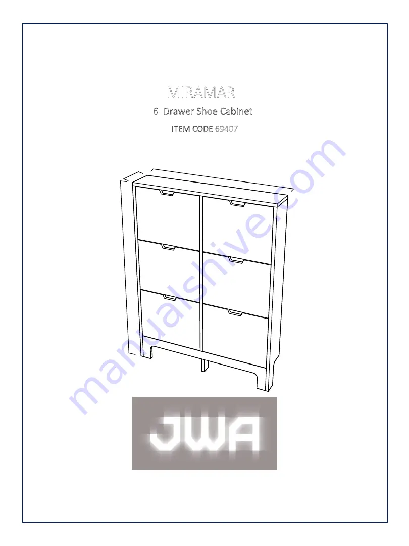 JWA MIRAMAR 69407 Скачать руководство пользователя страница 1