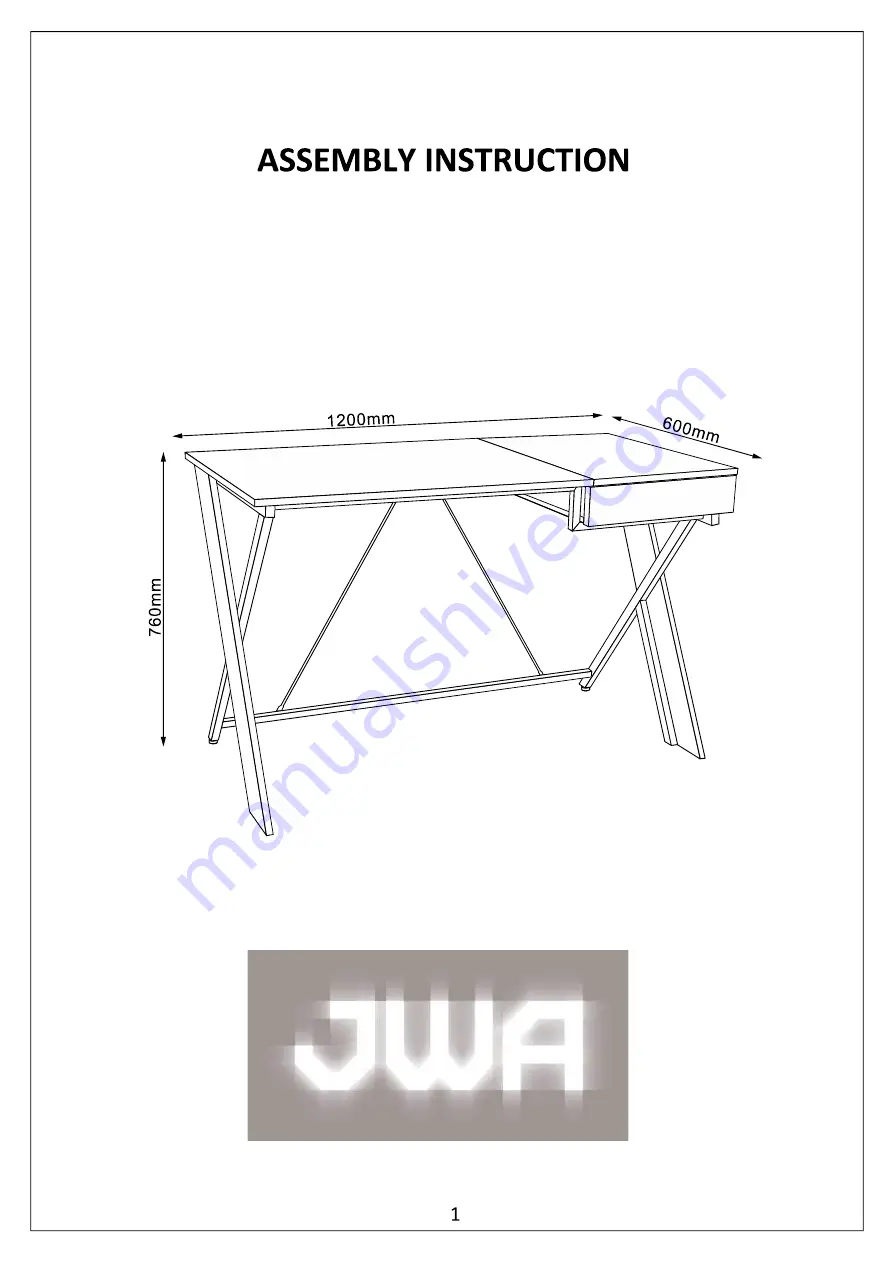 JWA OCHOA 75135 Assembly Instruction Manual Download Page 1