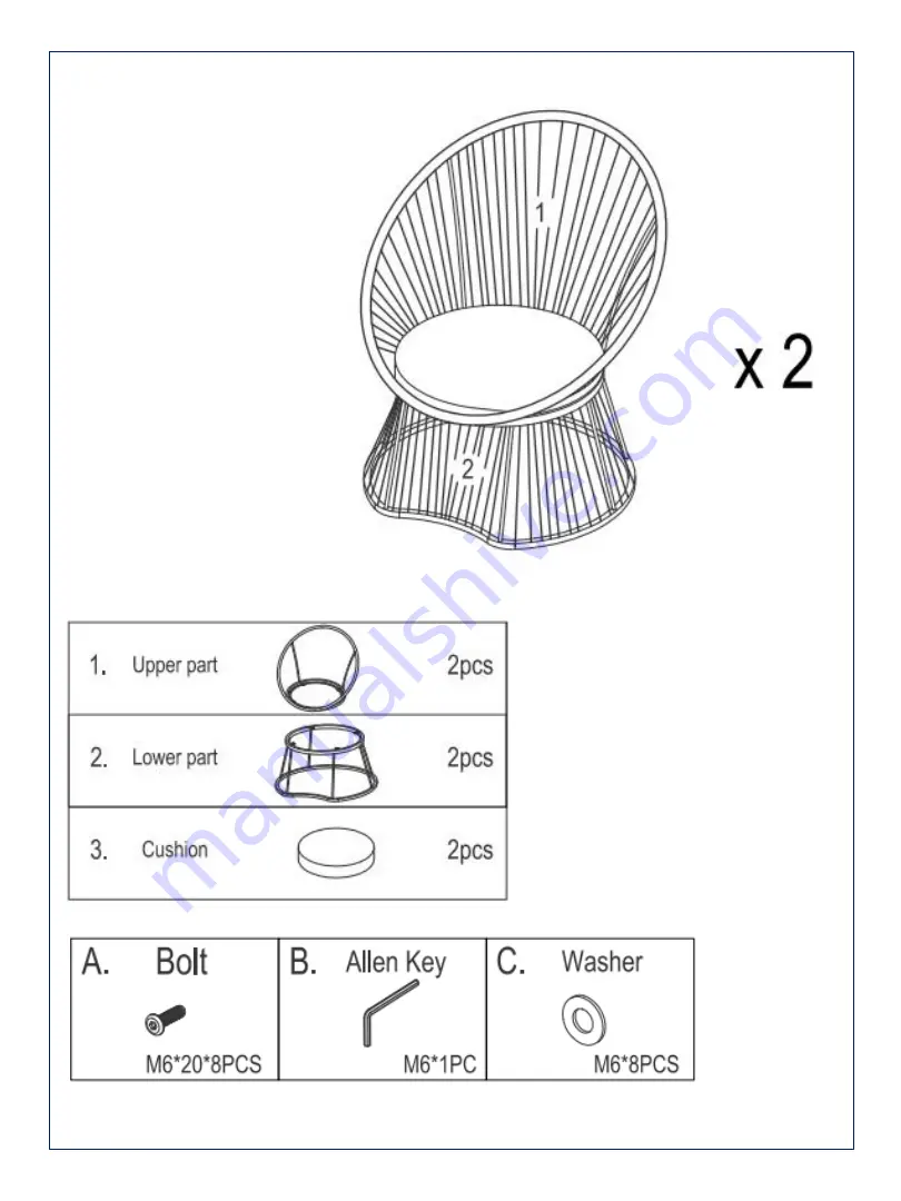 JWA ORTIZ 71289 Assembly Instruction Manual Download Page 3