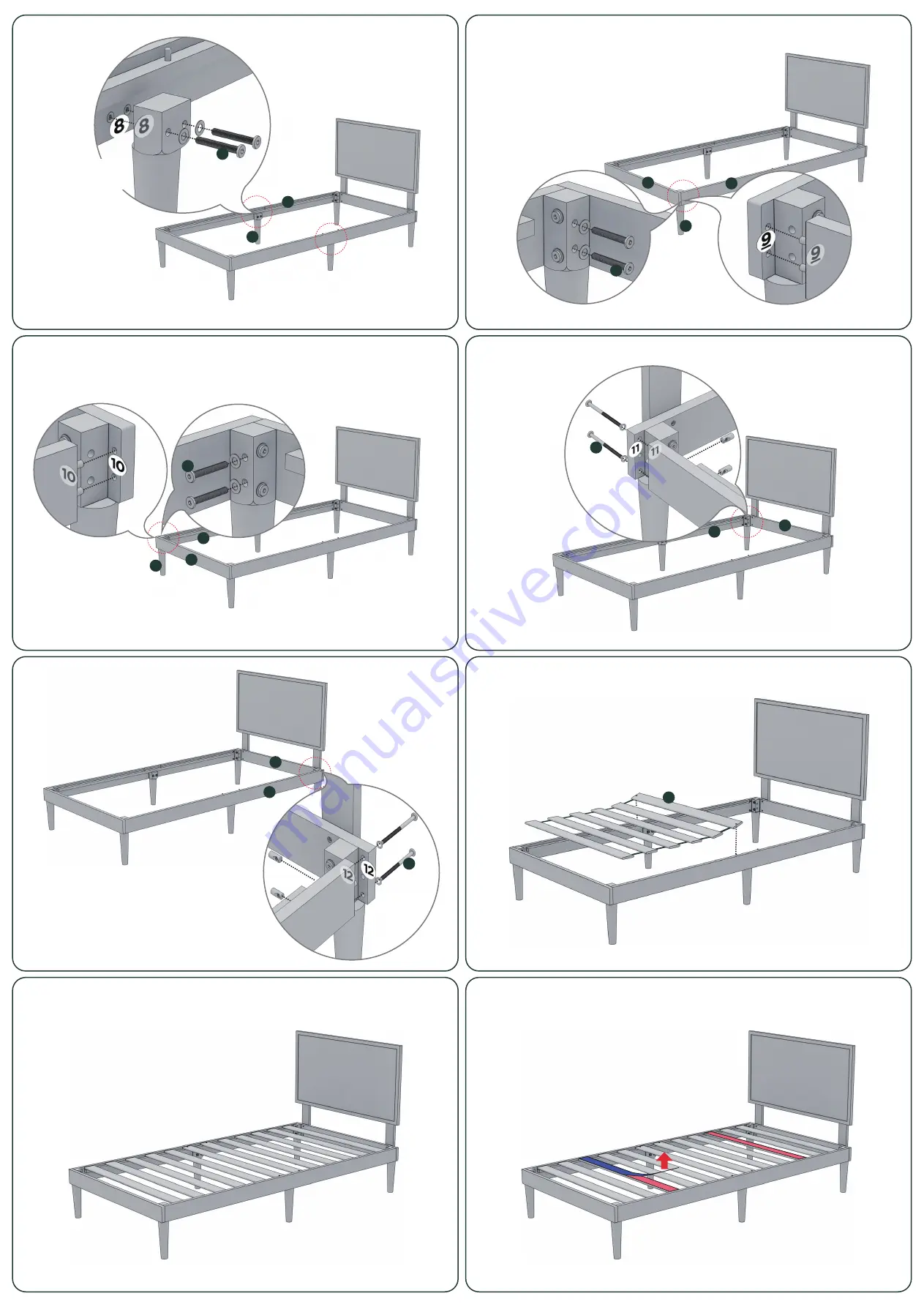 JWA ZINUS Middleton 71419 Quick Start Manual Download Page 3