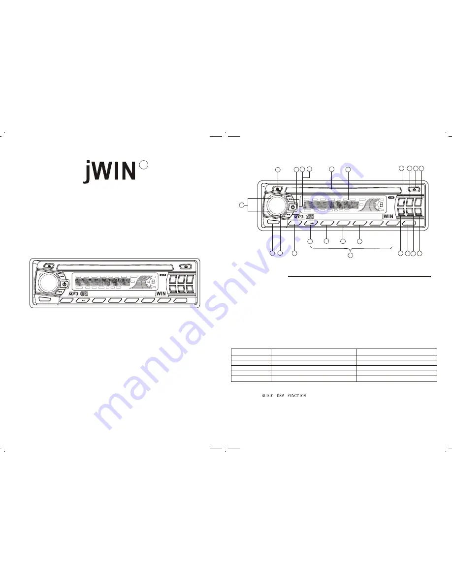 jWIN JC-CD260 Скачать руководство пользователя страница 1