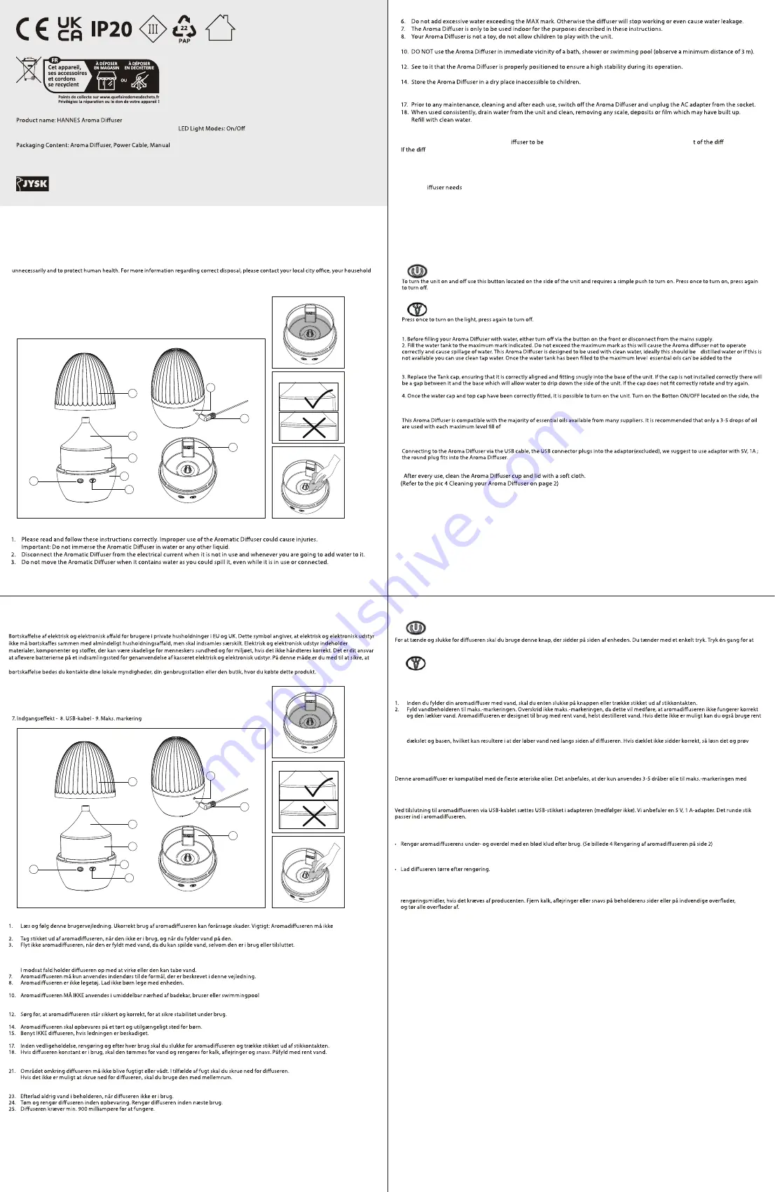 Jysk 4912051 Manual Download Page 1