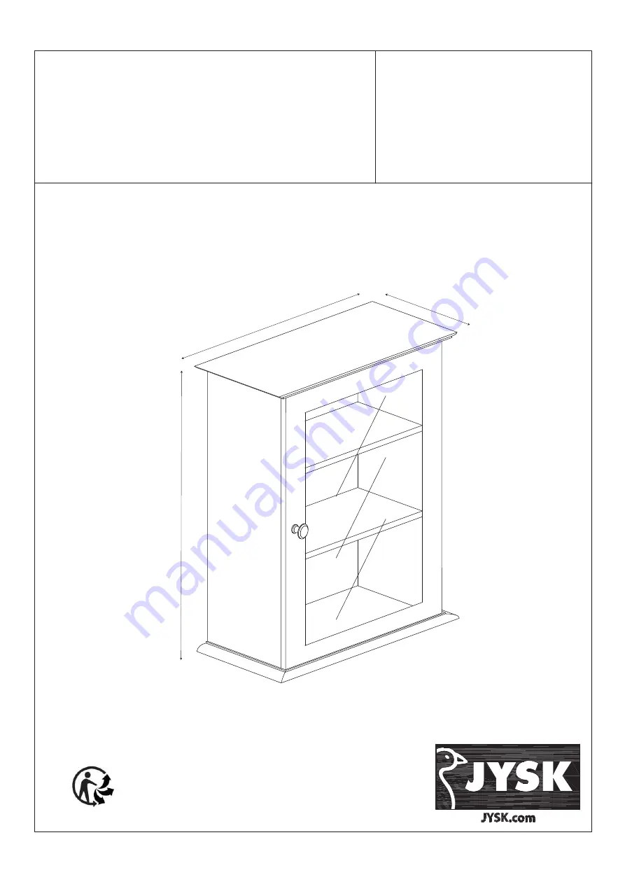 Jysk 70040001 Assembly Instructions Manual Download Page 1