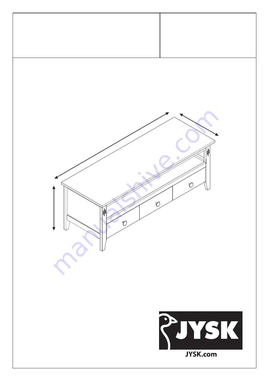 Jysk AULUM 3603208 Manual Download Page 1