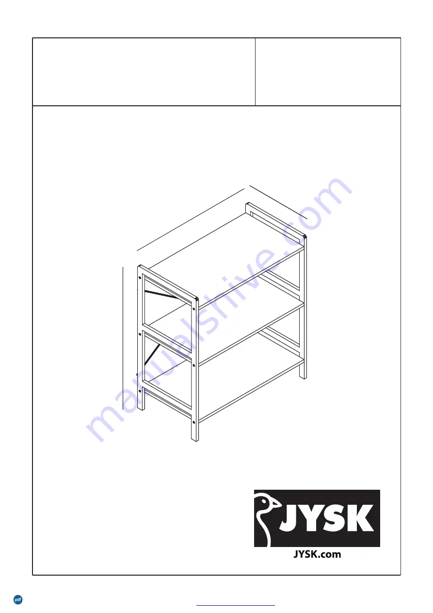 Jysk BROBY 3606121 Manual Download Page 1