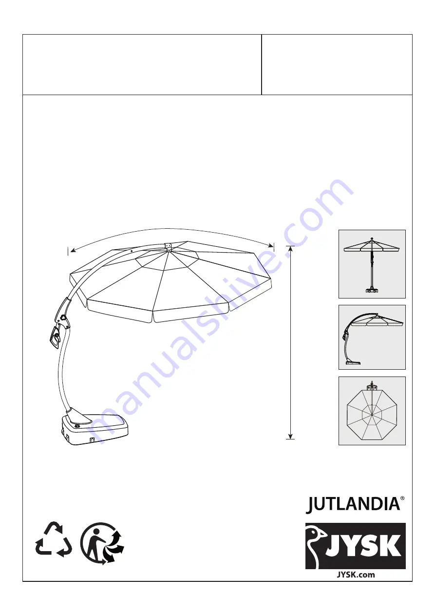 Jysk JUTLANDIA HAUGESUND 3712510 Manual Download Page 1