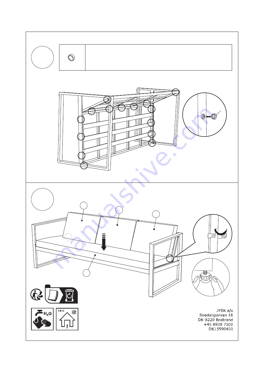 Jysk JUTLANDIA VONGE 3710055 Manual Download Page 20