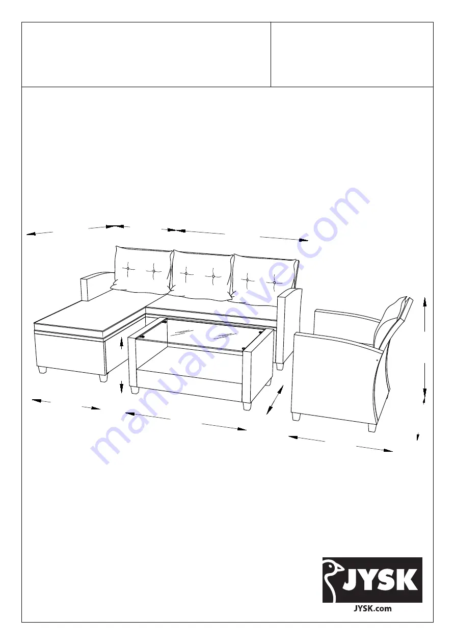 Jysk Mora 3762070 Manual Download Page 1