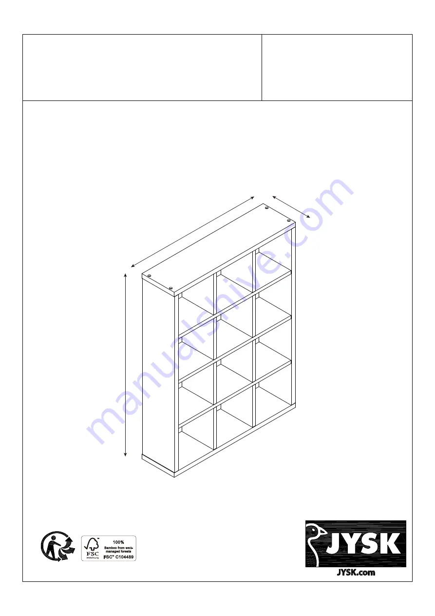 Jysk TOLNE 3621040 Manual Download Page 1