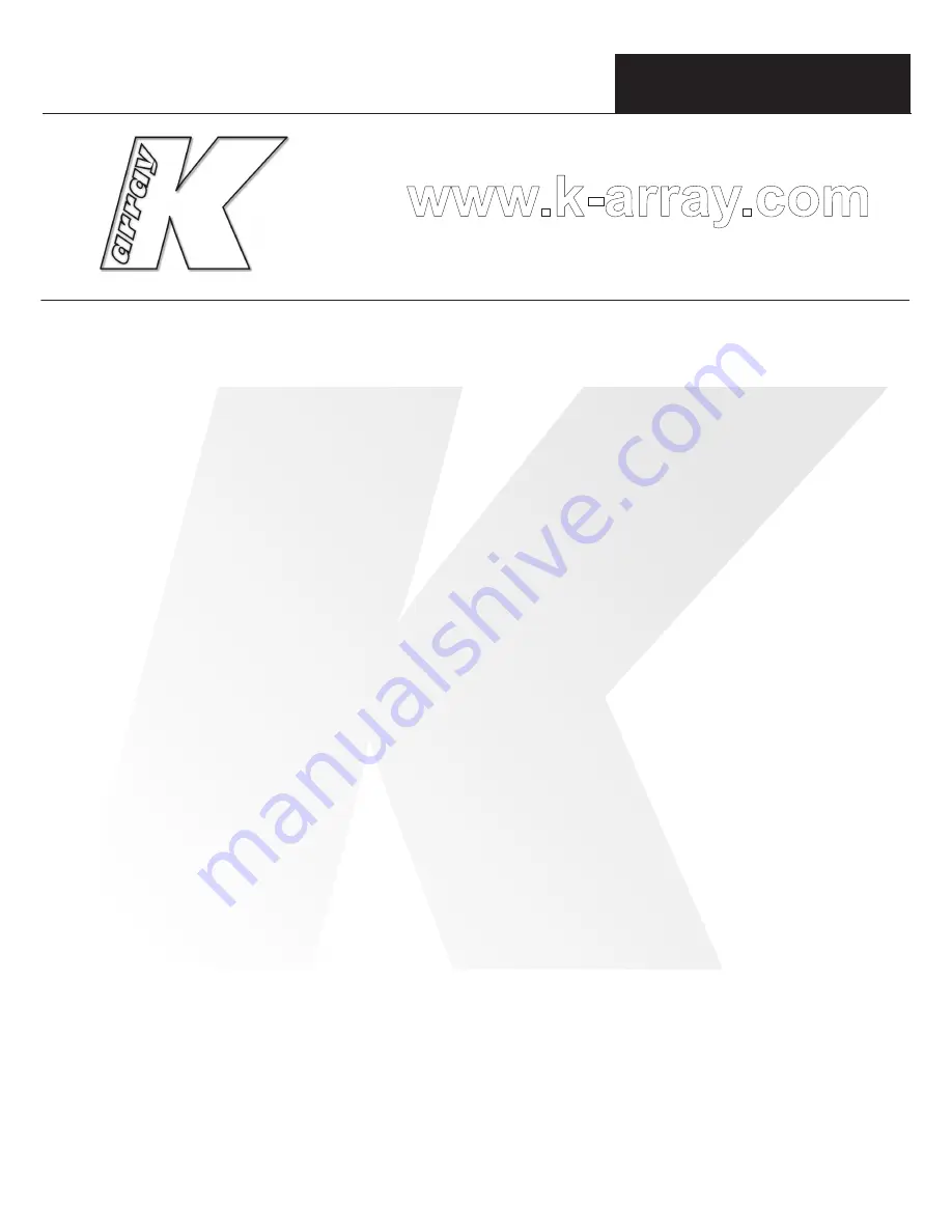 K-array KH15 User Manual Download Page 1