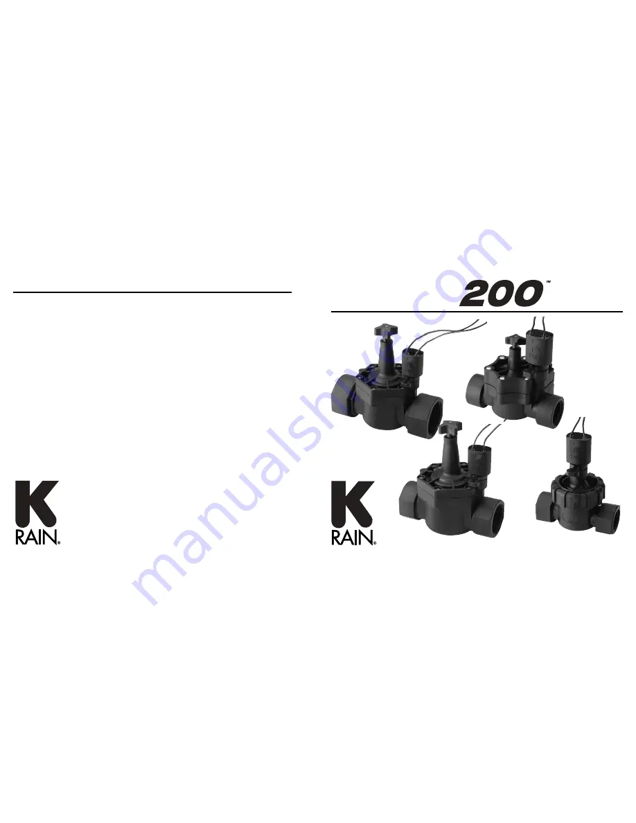 K-Rain 7202 Скачать руководство пользователя страница 1