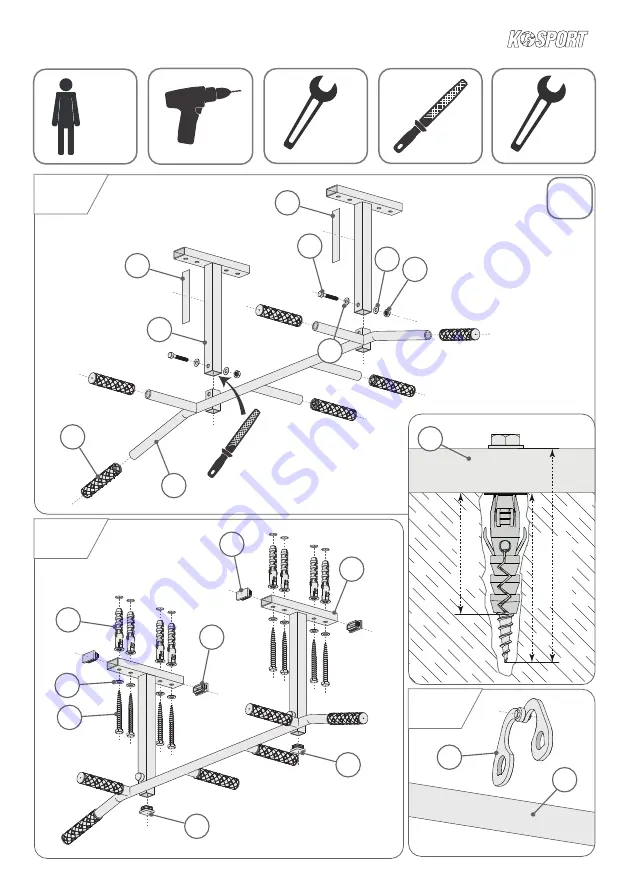 K-SPORT KSH003/SK Assembly Instruction Download Page 3