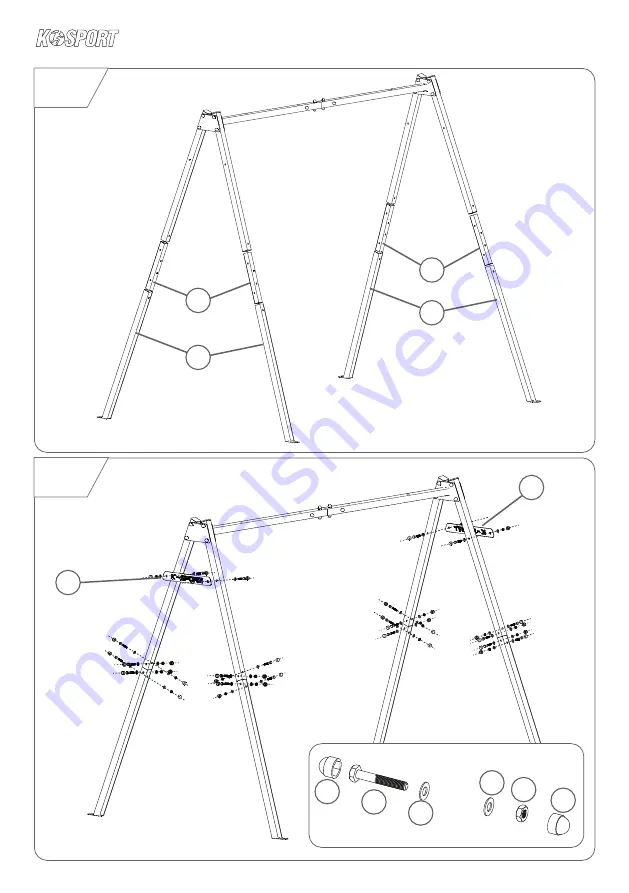 K-SPORT KSOZ015 Assembly Instructions Manual Download Page 4