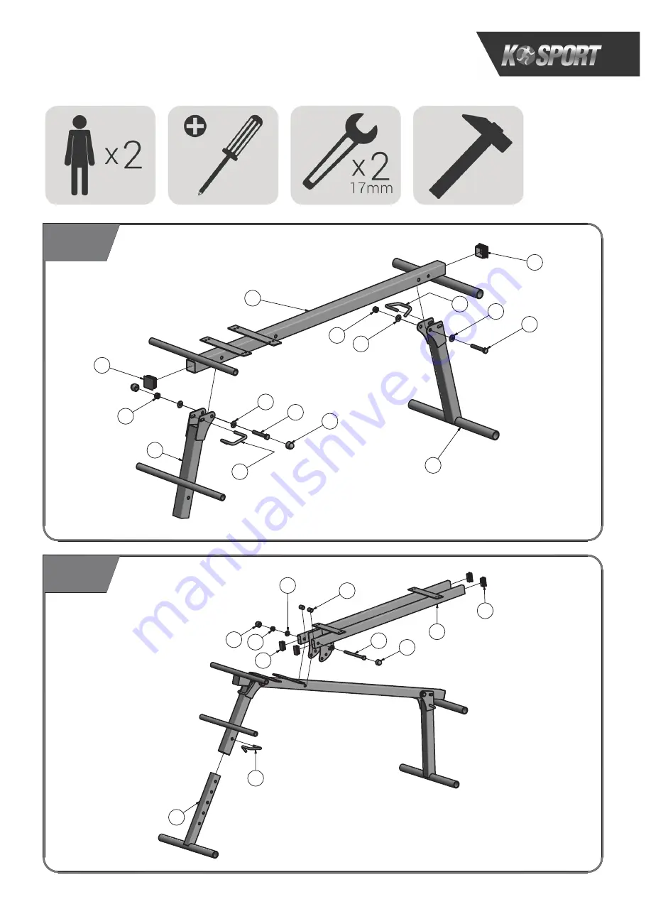 K-SPORT KSSL024 Assembly Instruction Manual Download Page 3