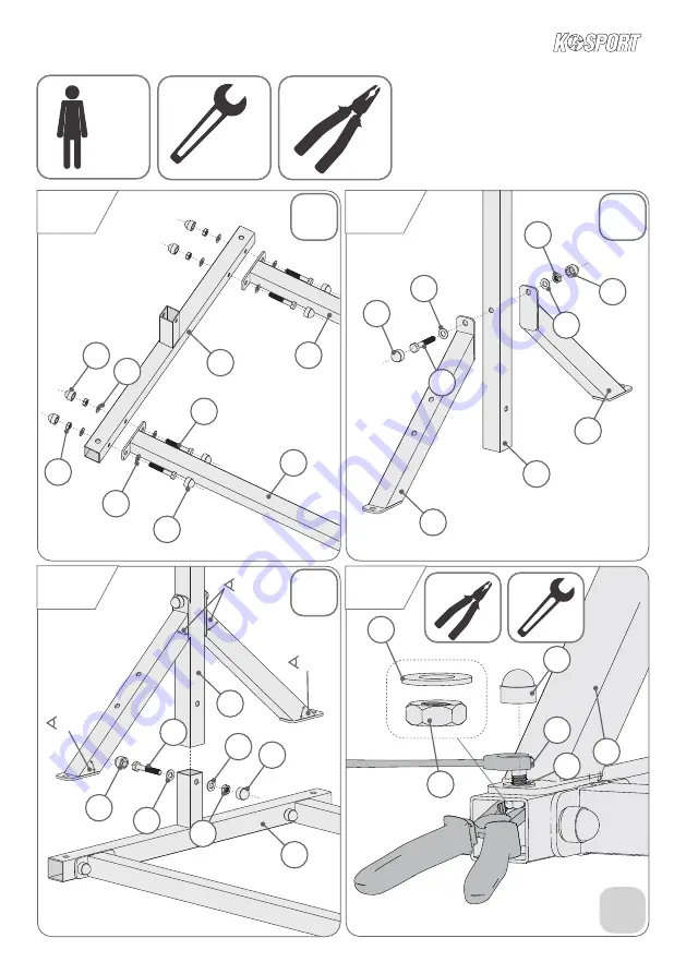 K-SPORT KSSL060 Assembly Instruction Manual Download Page 3