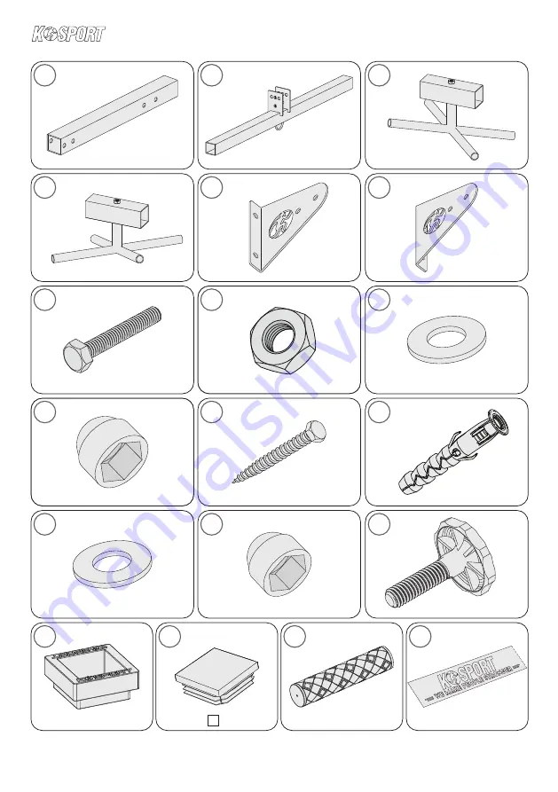 K-SPORT KSSL090 Assembly Instruction Manual Download Page 2