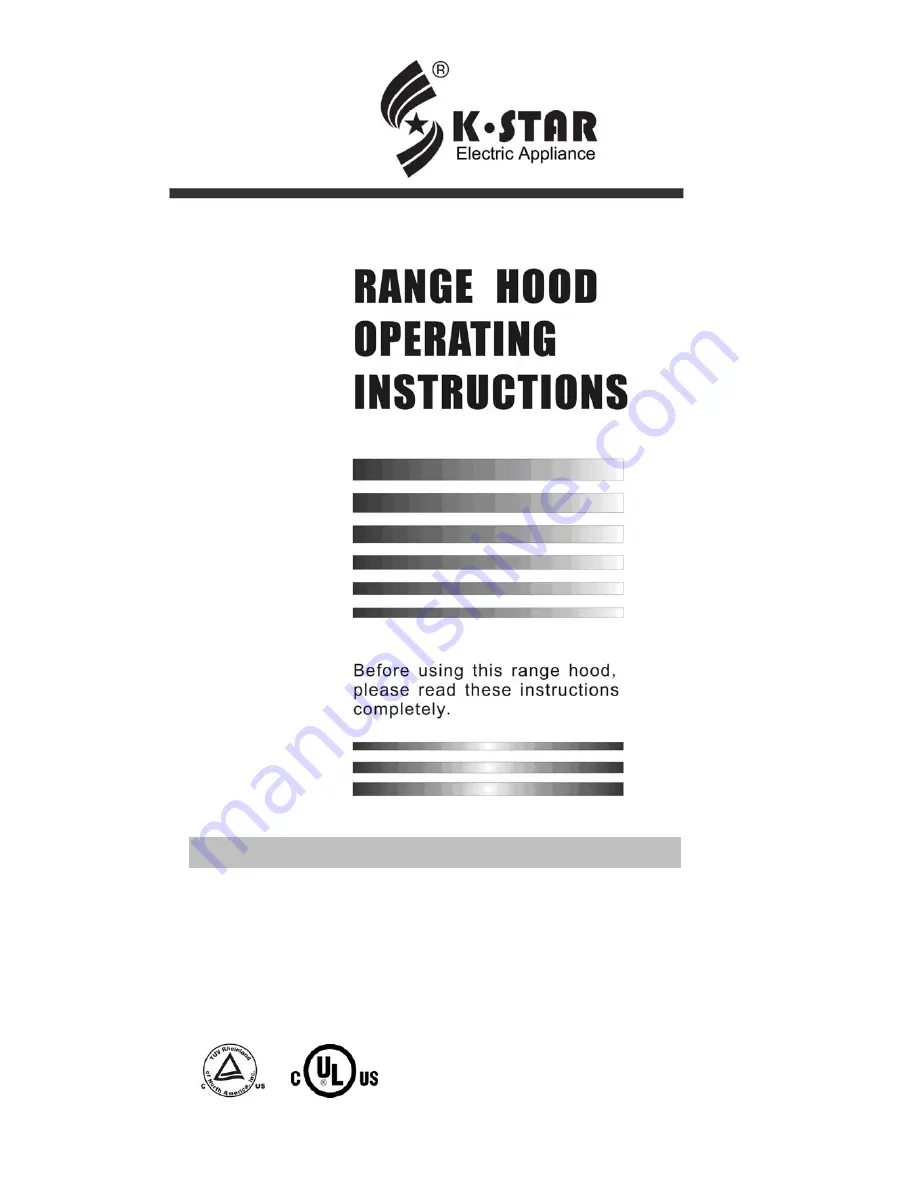 K-Star 3503A Operating Instructions Manual Download Page 1