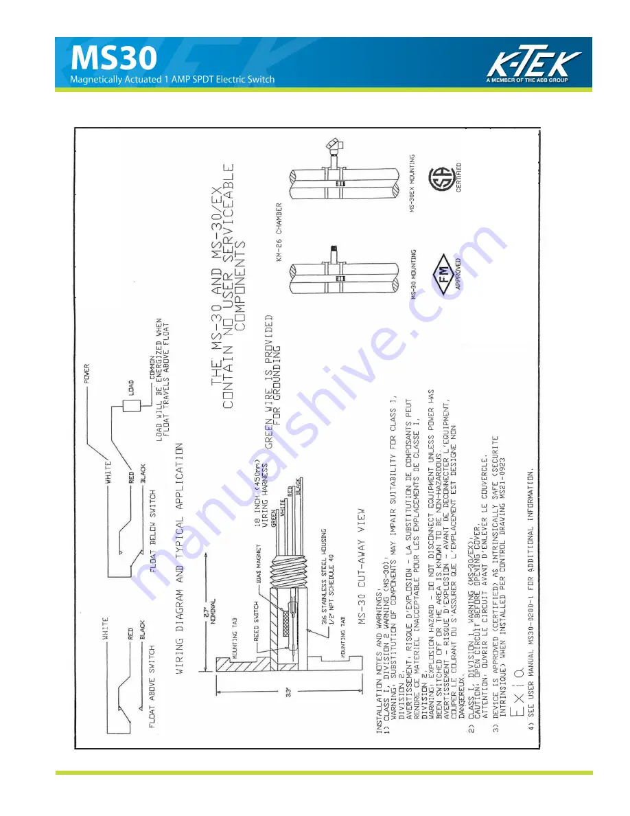 K-TEK MS30 Installation & Operation Manual Download Page 7