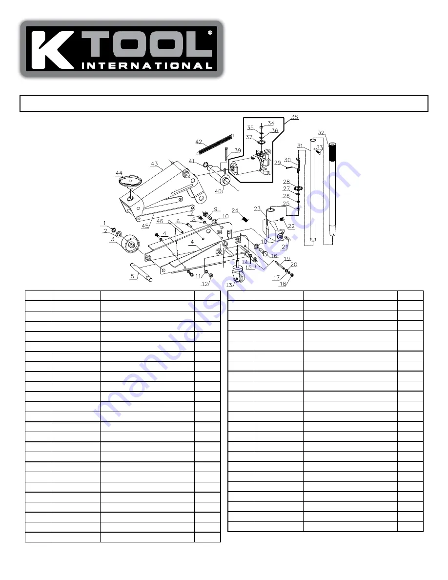 K Tool International KTI63131 Owner'S Manual Download Page 5