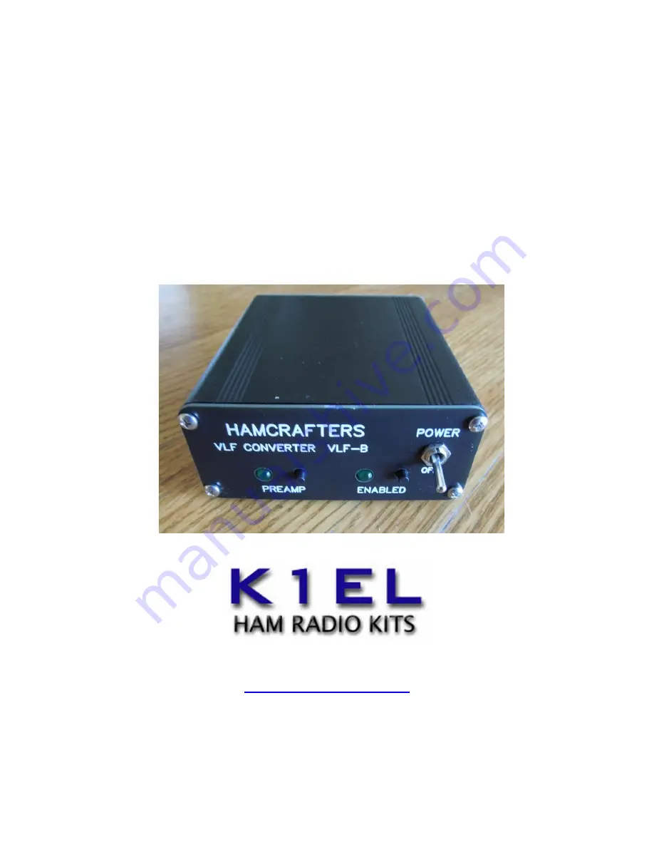 K1EL VLF-B User Manual Download Page 1