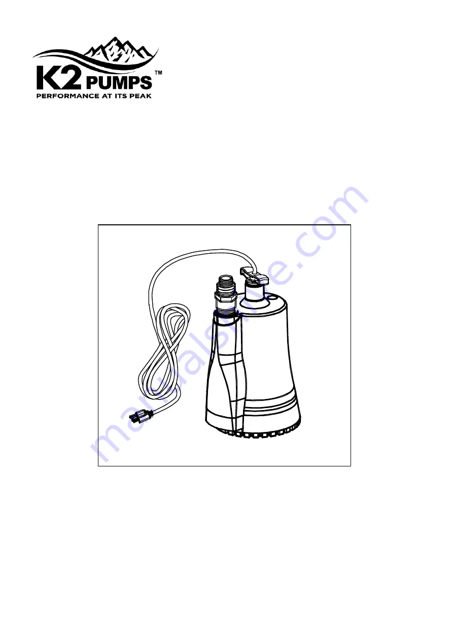 K2 UTM01602K Owner'S Manual Download Page 1