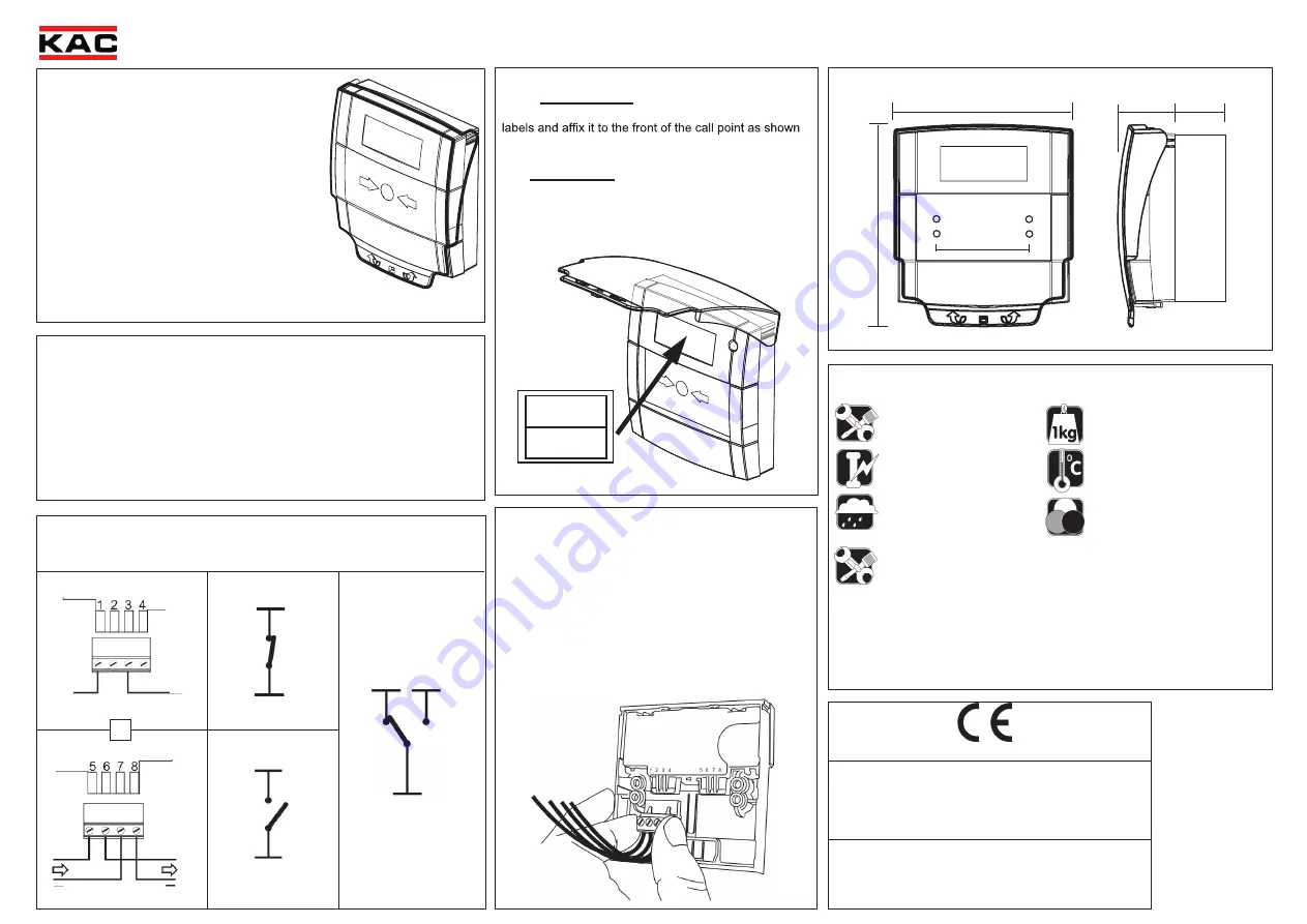 KAC MCP3A Series Installation Instructions Download Page 2