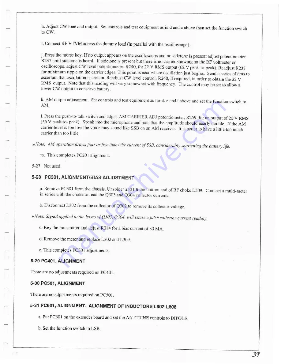 Kachina Communications MP-25E Operation And Maintenance Manual Download Page 39