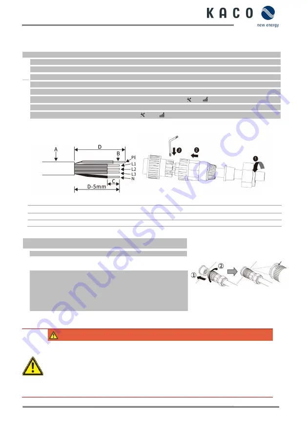 Kaco blueplanet 10.0 NX3 M2 Quick Manual Download Page 74