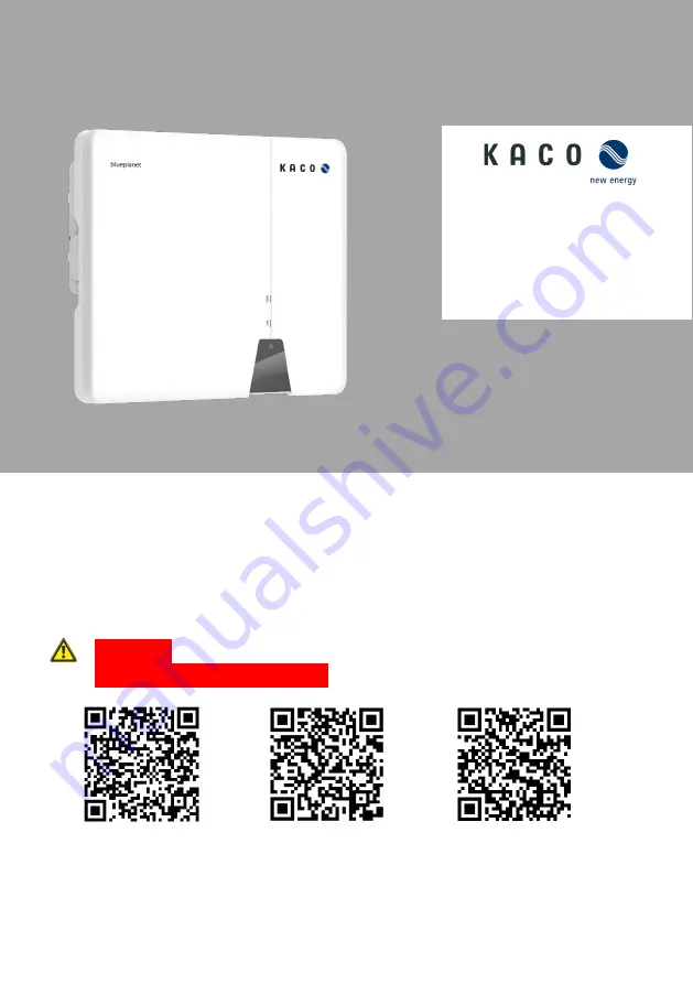 Kaco blueplanet 10.0 NX3 M2 Quick Manual Download Page 178