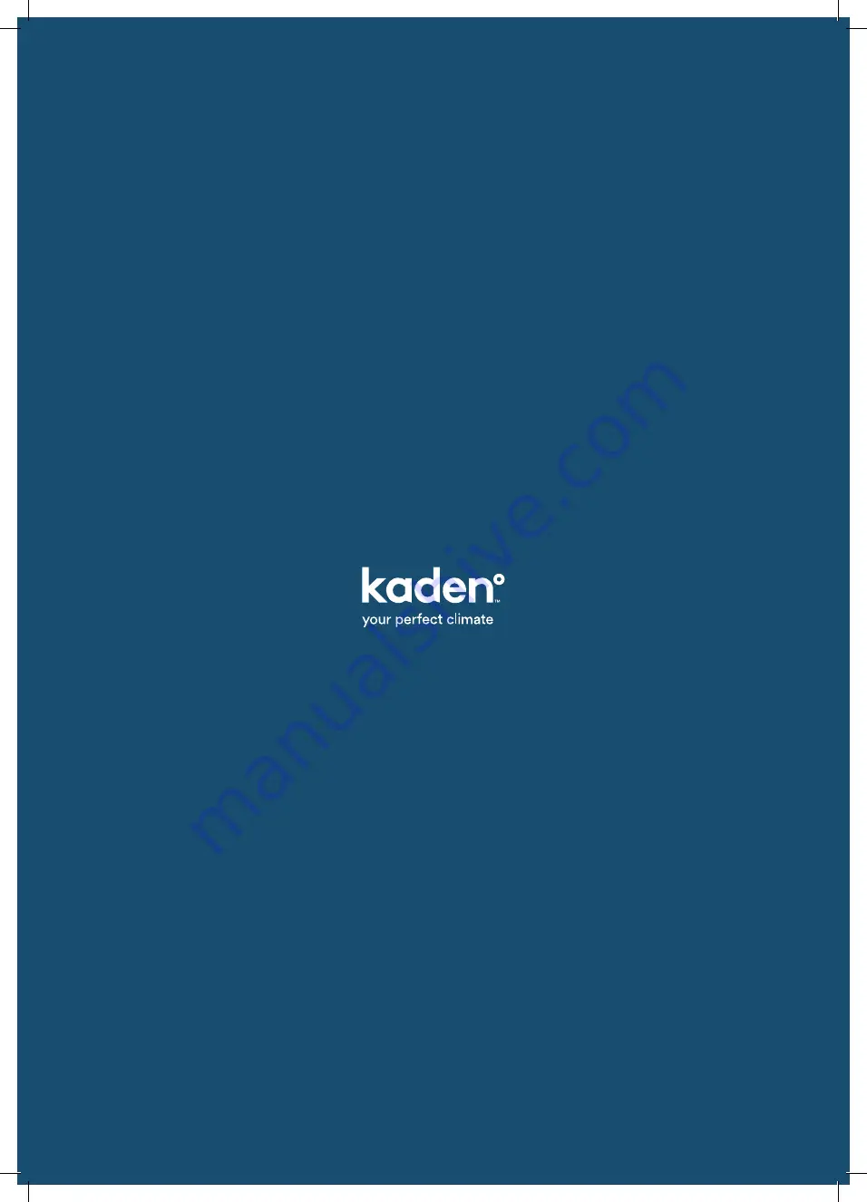 Kaden KDI42 Installation Manual Download Page 40