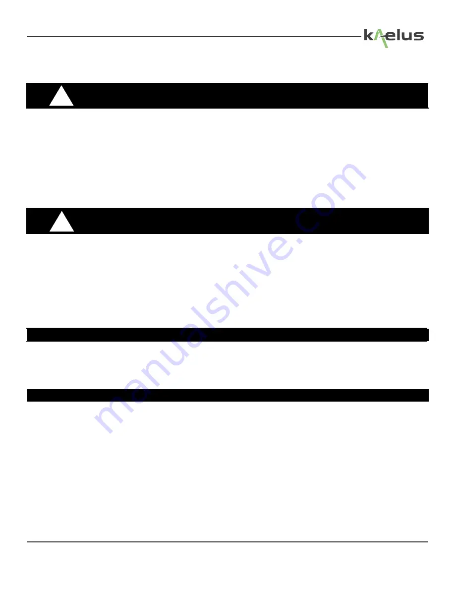 Kaelus RT1000V01A-01N Operating Manual Download Page 3