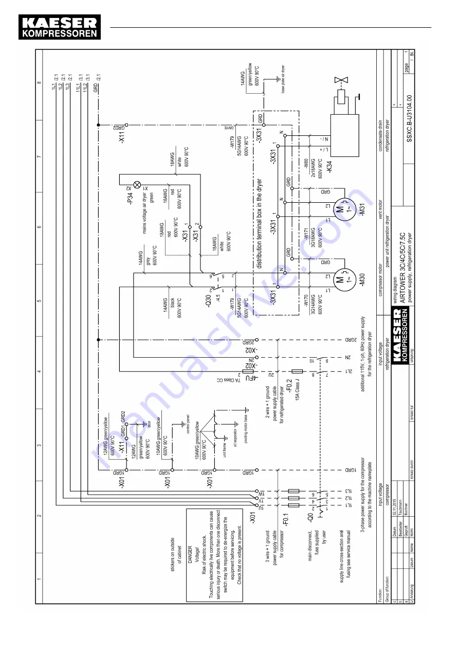 KAESER AIRTOWER 3C Operator'S Manual Download Page 114