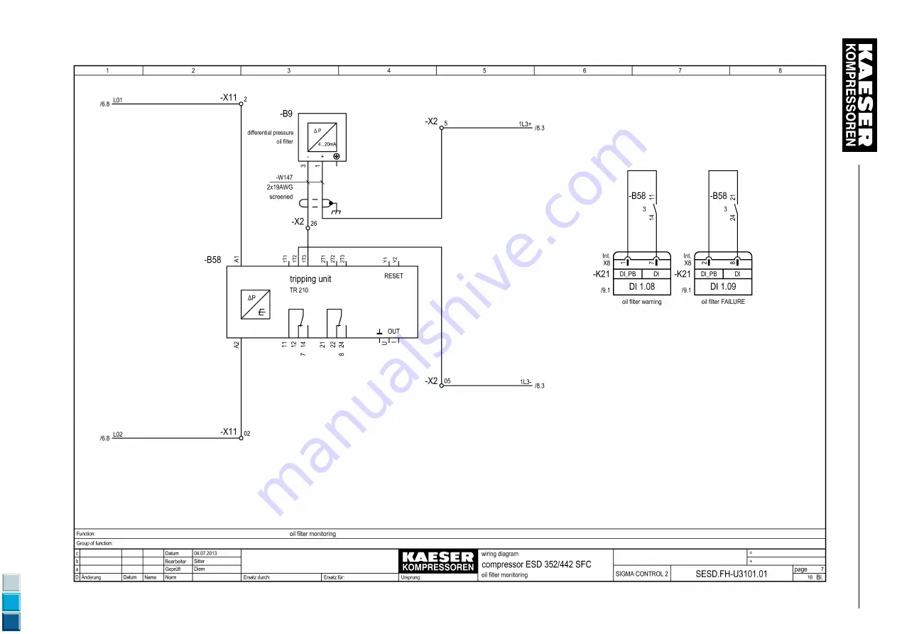 KAESER ESD 352 SFC Скачать руководство пользователя страница 153