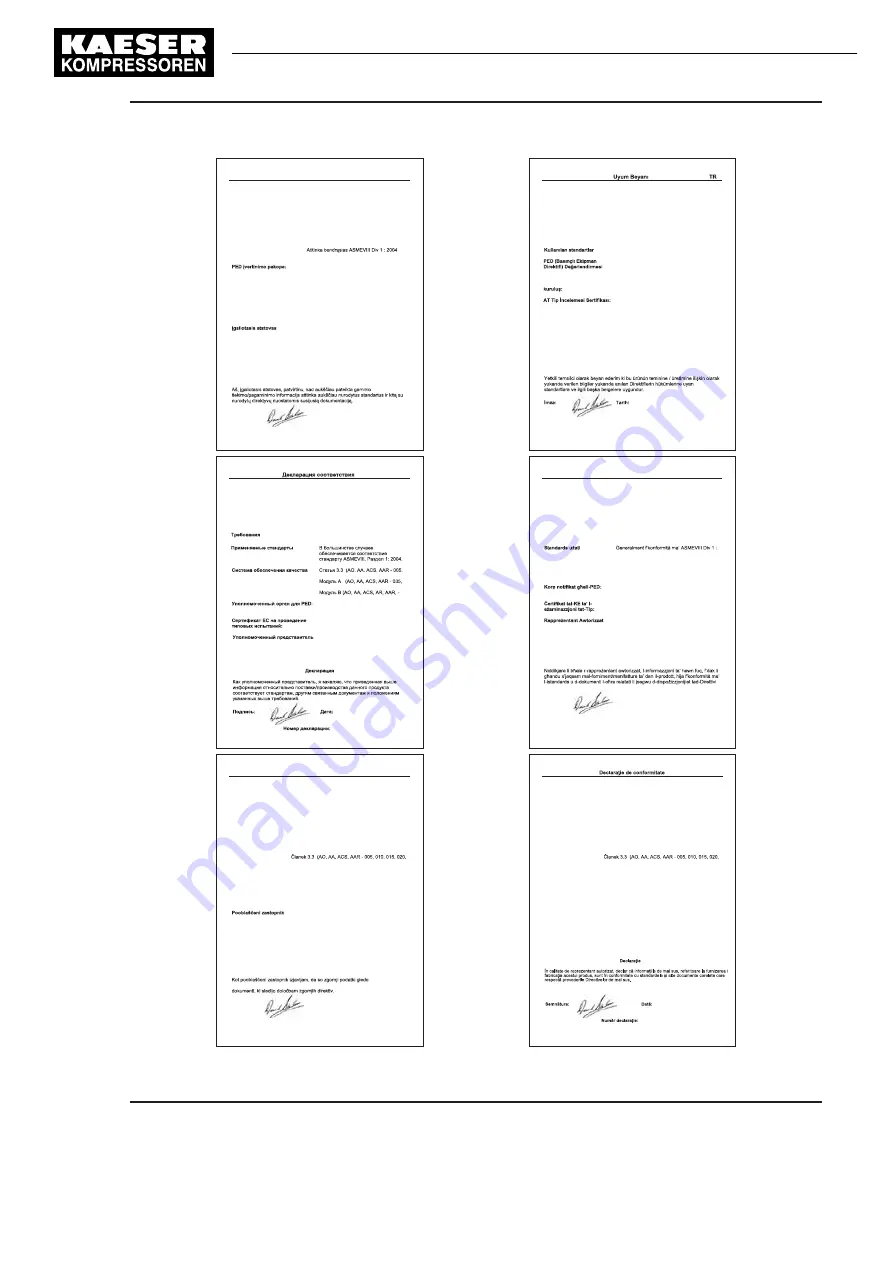 KAESER M 64 Operator'S Manual Download Page 329