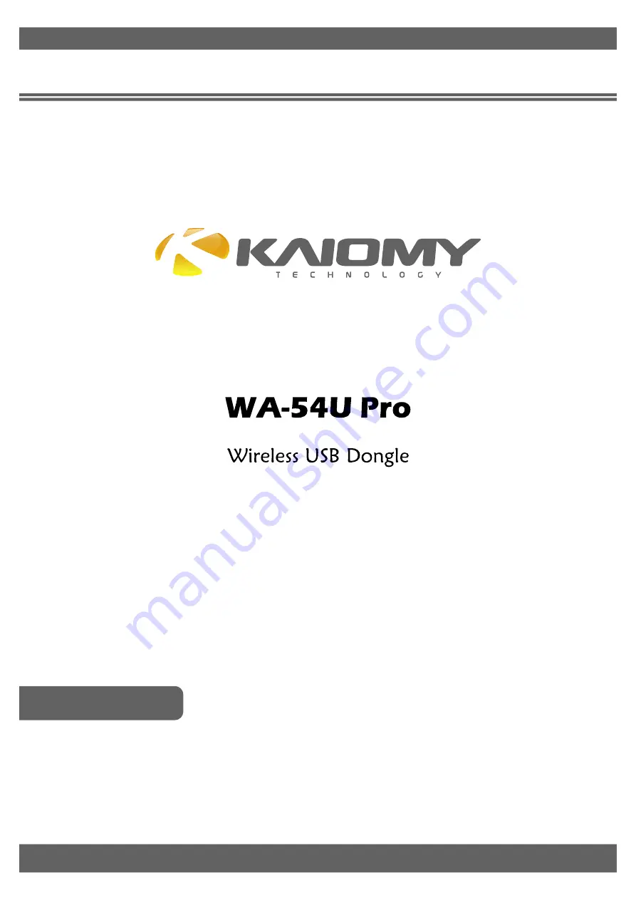 KAIOMY WA-54U Pro User Manual Download Page 1