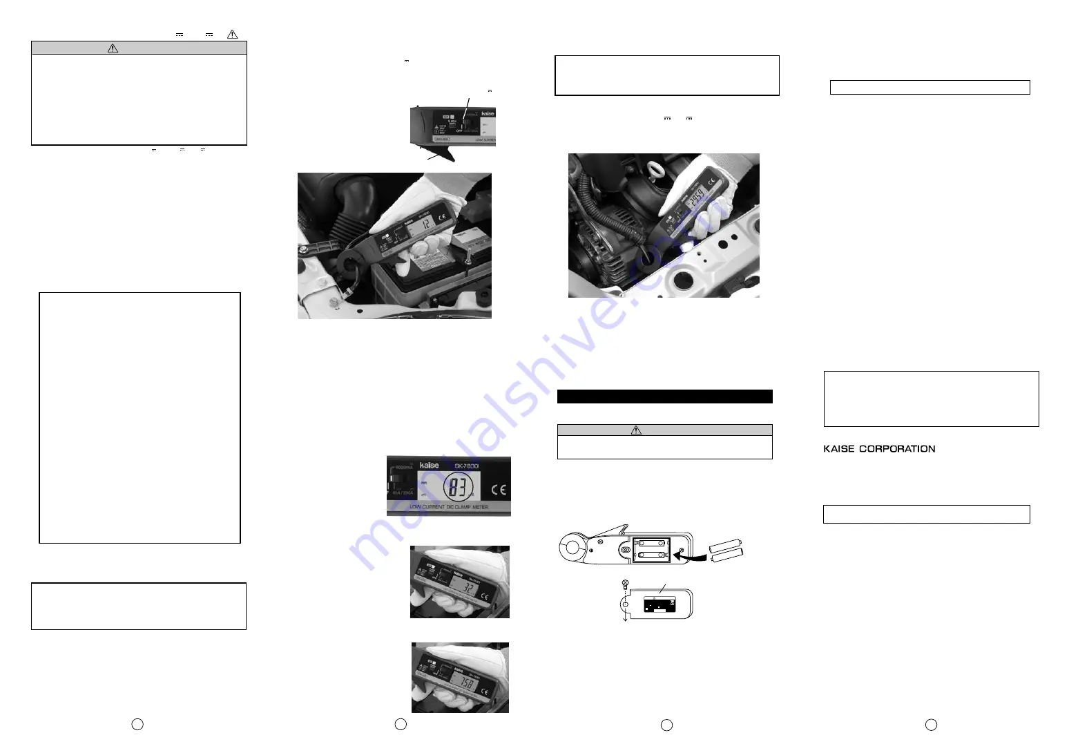 Kaise SK-7830 Instruction Manual Download Page 2