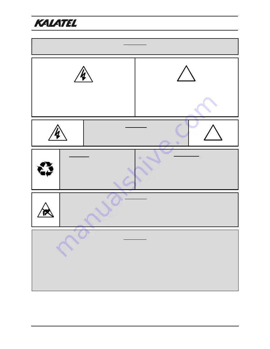 KALATEL CBR-KB3 Installation And Operation Manual Download Page 2